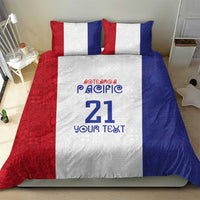 New Zealand Rugby Pacific Personalised Bedding Set Maori Style Tribal Tapa Pattern