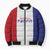 New Zealand Rugby Pacific Personalised Bomber Puffer Jacket Maori Style Tribal Tapa Pattern - Polynesian Pride