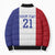 New Zealand Rugby Pacific Personalised Bomber Puffer Jacket Maori Style Tribal Tapa Pattern - Polynesian Pride