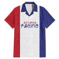 New Zealand Rugby Pacific Personalised Family Matching Mermaid Dress and Hawaiian Shirt Maori Style Tribal Tapa Pattern LT9 Dad's Shirt - Short Sleeve White - Polynesian Pride