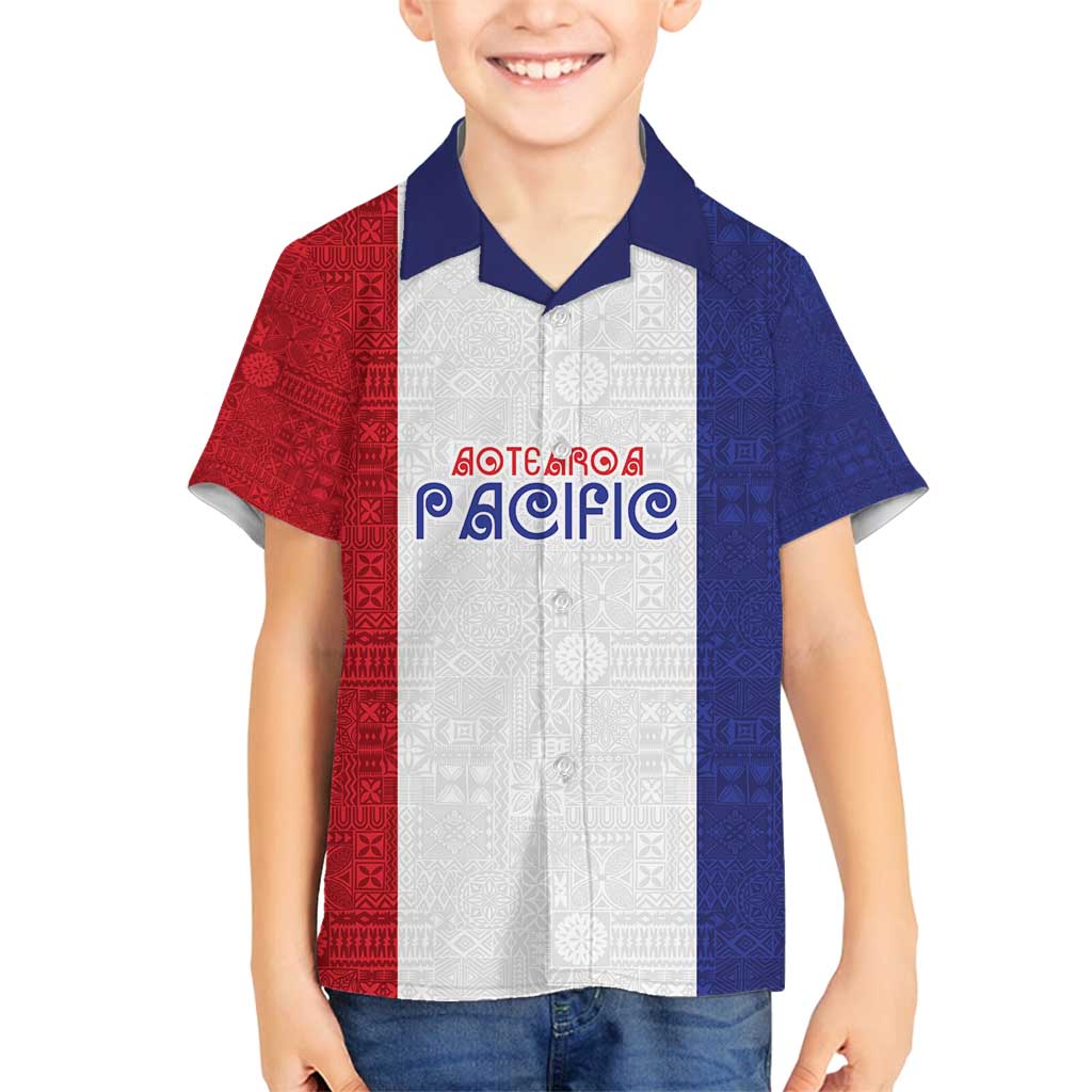 New Zealand Rugby Pacific Personalised Family Matching Off Shoulder Maxi Dress and Hawaiian Shirt Maori Style Tribal Tapa Pattern