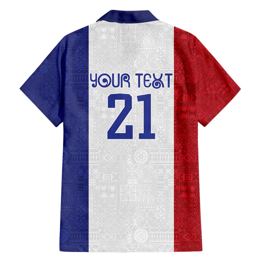 New Zealand Rugby Pacific Personalised Family Matching Off Shoulder Short Dress and Hawaiian Shirt Maori Style Tribal Tapa Pattern