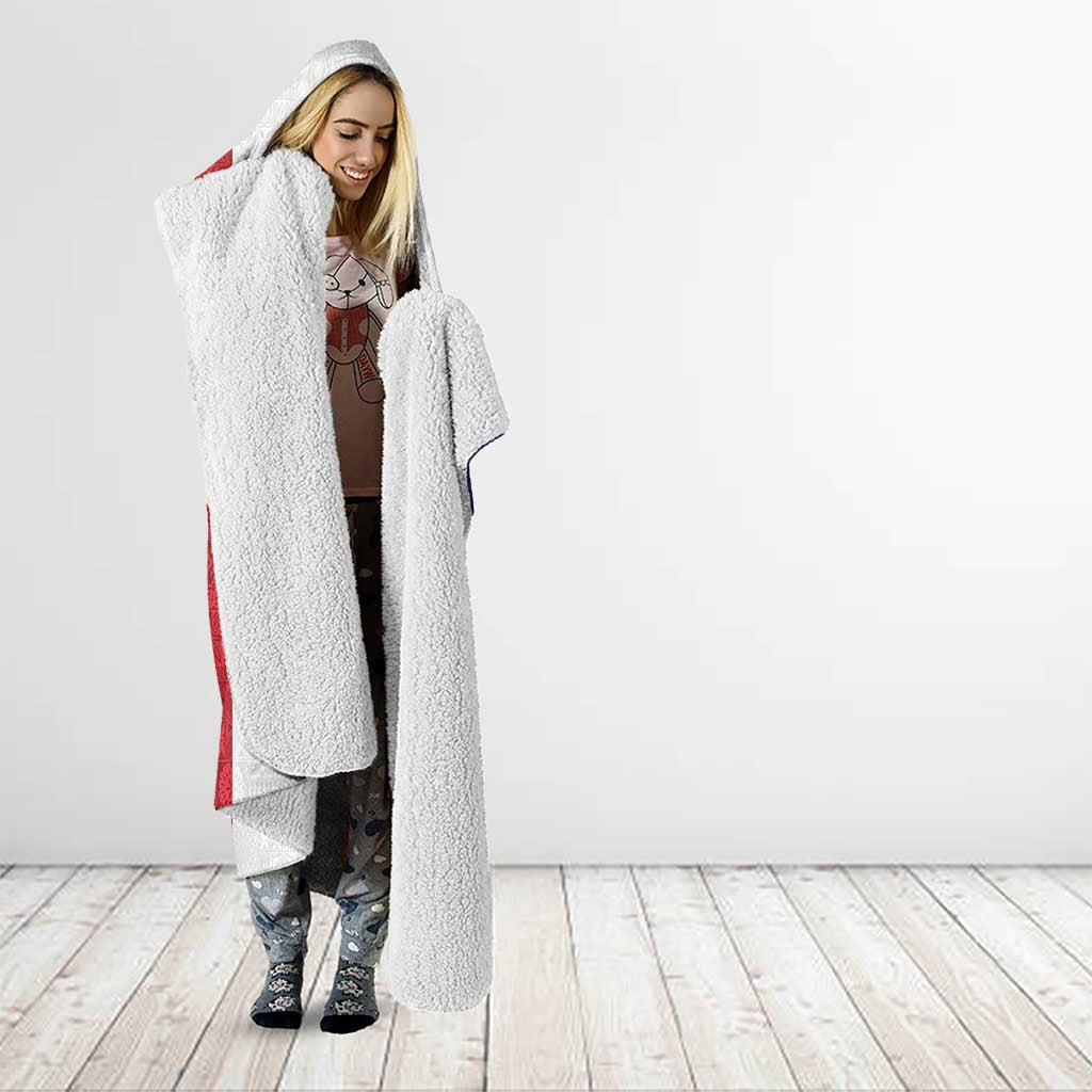 New Zealand Rugby Pacific Personalised Hooded Blanket Maori Style Tribal Tapa Pattern