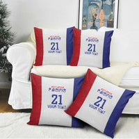 New Zealand Rugby Pacific Personalised Pillow Cover Maori Style Tribal Tapa Pattern - Polynesian Pride