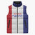 New Zealand Rugby Pacific Personalised Sleeveless Puffer Jacket Maori Style Tribal Tapa Pattern - Polynesian Pride