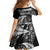 New Zealand Rugby Pacific Personalised Family Matching Long Sleeve Bodycon Dress and Hawaiian Shirt All Black Maori Pasifika Fern Pattern