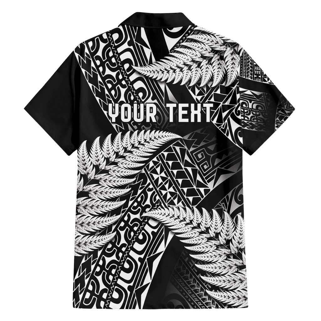 New Zealand Rugby Pacific Personalised Family Matching Long Sleeve Bodycon Dress and Hawaiian Shirt All Black Maori Pasifika Fern Pattern LT9 - Polynesian Pride