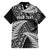 New Zealand Rugby Pacific Personalised Family Matching Long Sleeve Bodycon Dress and Hawaiian Shirt All Black Maori Pasifika Fern Pattern
