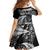 New Zealand Rugby Pacific Personalised Kid Short Sleeve Dress All Black Maori Pasifika Fern Pattern