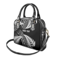 New Zealand Rugby Pacific Personalised Shoulder Handbag All Black Maori Pasifika Fern Pattern