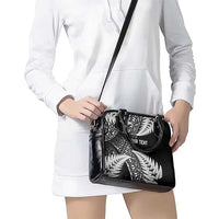 New Zealand Rugby Pacific Personalised Shoulder Handbag All Black Maori Pasifika Fern Pattern