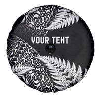 New Zealand Rugby Pacific Personalised Spare Tire Cover All Black Maori Pasifika Fern Pattern