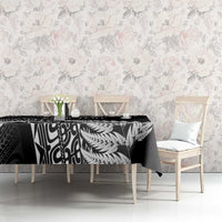 New Zealand Rugby Pacific Personalised Tablecloth All Black Maori Pasifika Fern Pattern