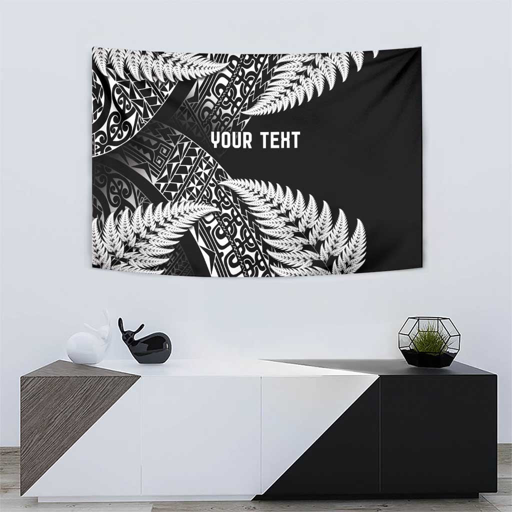 New Zealand Rugby Pacific Personalised Tapestry All Black Maori Pasifika Fern Pattern
