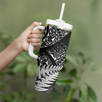 New Zealand Rugby Pacific Personalised Tumbler With Handle All Black Maori Pasifika Fern Pattern