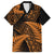 New Zealand Rugby Pacific Personalised Family Matching Long Sleeve Bodycon Dress and Hawaiian Shirt All Gold Maori Pasifika Fern Pattern