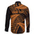New Zealand Rugby Pacific Personalised Family Matching Long Sleeve Bodycon Dress and Hawaiian Shirt All Gold Maori Pasifika Fern Pattern