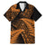 New Zealand Rugby Pacific Personalised Family Matching Mermaid Dress and Hawaiian Shirt All Gold Maori Pasifika Fern Pattern