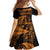 New Zealand Rugby Pacific Personalised Family Matching Off Shoulder Maxi Dress and Hawaiian Shirt All Gold Maori Pasifika Fern Pattern