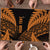 New Zealand Rugby Pacific Personalised Puzzle All Gold Maori Pasifika Fern Pattern - Polynesian Pride