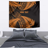 New Zealand Rugby Pacific Personalised Tapestry All Gold Maori Pasifika Fern Pattern
