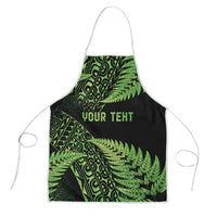 New Zealand Rugby Pacific Personalised Apron All Lime Maori Pasifika Fern Pattern - Polynesian Pride