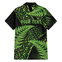 New Zealand Rugby Pacific Personalised Family Matching Long Sleeve Bodycon Dress and Hawaiian Shirt All Lime Maori Pasifika Fern Pattern LT9 - Polynesian Pride