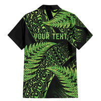 New Zealand Rugby Pacific Personalised Family Matching Mermaid Dress and Hawaiian Shirt All Lime Maori Pasifika Fern Pattern LT9 - Polynesian Pride
