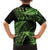 New Zealand Rugby Pacific Personalised Family Matching Tank Maxi Dress and Hawaiian Shirt All Lime Maori Pasifika Fern Pattern