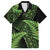 New Zealand Rugby Pacific Personalised Family Matching Tank Maxi Dress and Hawaiian Shirt All Lime Maori Pasifika Fern Pattern