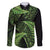New Zealand Rugby Pacific Personalised Family Matching Tank Maxi Dress and Hawaiian Shirt All Lime Maori Pasifika Fern Pattern