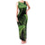 New Zealand Rugby Pacific Personalised Family Matching Tank Maxi Dress and Hawaiian Shirt All Lime Maori Pasifika Fern Pattern