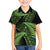 New Zealand Rugby Pacific Personalised Kid Hawaiian Shirt All Lime Maori Pasifika Fern Pattern