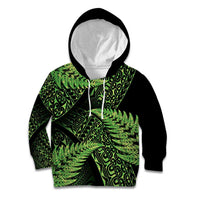 New Zealand Rugby Pacific Personalised Kid Hoodie All Lime Maori Pasifika Fern Pattern