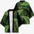 New Zealand Rugby Pacific Personalised Kimono All Lime Maori Pasifika Fern Pattern - Polynesian Pride