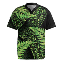 New Zealand Rugby Pacific Personalised Rugby Jersey All Lime Maori Pasifika Fern Pattern