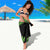 New Zealand Rugby Pacific Personalised Sarong All Lime Maori Pasifika Fern Pattern