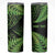 New Zealand Rugby Pacific Personalised Skinny Tumbler All Lime Maori Pasifika Fern Pattern