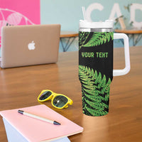 New Zealand Rugby Pacific Personalised Tumbler With Handle All Lime Maori Pasifika Fern Pattern