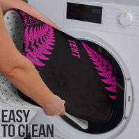 New Zealand Rugby Pacific Personalised Bathroom Set All Pink Maori Pasifika Fern Pattern - Polynesian Pride
