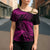 New Zealand Rugby Pacific Personalised Cross Shoulder Shirt All Pink Maori Pasifika Fern Pattern - Polynesian Pride