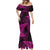 New Zealand Rugby Pacific Personalised Mermaid Dress All Pink Maori Pasifika Fern Pattern