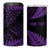 New Zealand Rugby Pacific Personalised 4 in 1 Can Cooler Tumbler All Purple Maori Pasifika Fern Pattern