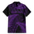 New Zealand Rugby Pacific Personalised Family Matching Mermaid Dress and Hawaiian Shirt All Purple Maori Pasifika Fern Pattern