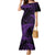 New Zealand Rugby Pacific Personalised Family Matching Mermaid Dress and Hawaiian Shirt All Purple Maori Pasifika Fern Pattern