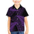 New Zealand Rugby Pacific Personalised Family Matching Mermaid Dress and Hawaiian Shirt All Purple Maori Pasifika Fern Pattern