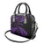 New Zealand Rugby Pacific Personalised Shoulder Handbag All Purple Maori Pasifika Fern Pattern