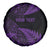 New Zealand Rugby Pacific Personalised Spare Tire Cover All Purple Maori Pasifika Fern Pattern