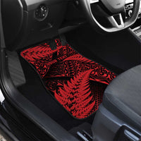 New Zealand Rugby Pacific Personalised Car Mats All Red Maori Pasifika Fern Pattern
