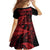 New Zealand Rugby Pacific Personalised Family Matching Off Shoulder Maxi Dress and Hawaiian Shirt All Red Maori Pasifika Fern Pattern